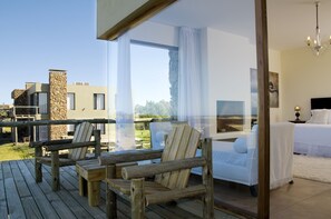 Superior kamer, uitzicht op zee | Terras