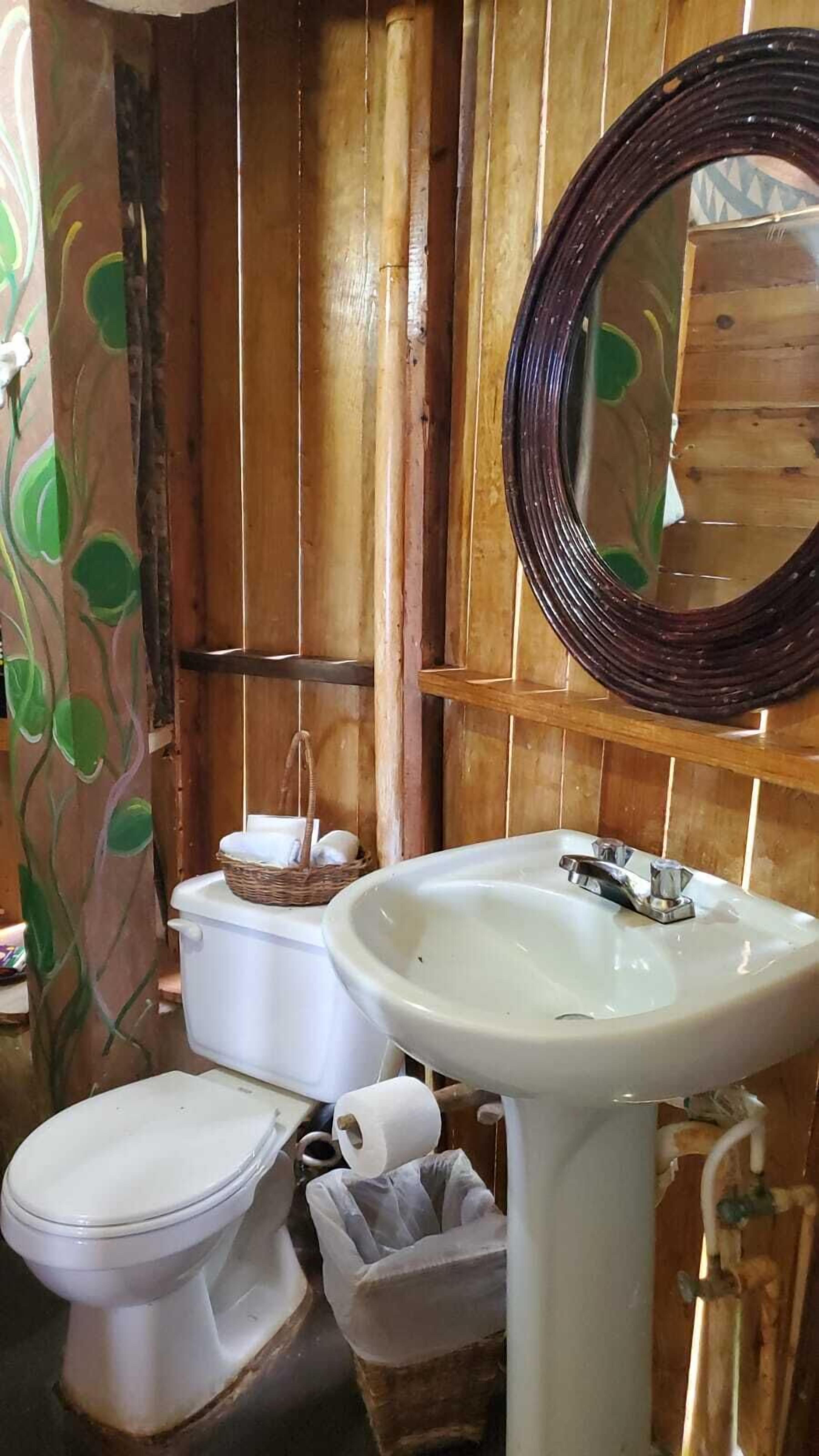 african sunrise | bathroom | hair dryer, towels