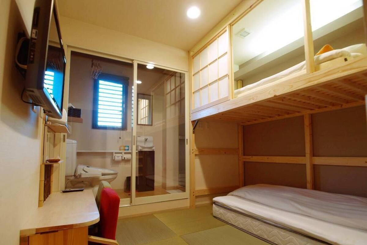 Habitación tradicional con 2 camas individuales, baño privado | Edredones de plumas, escritorio, cortinas opacas