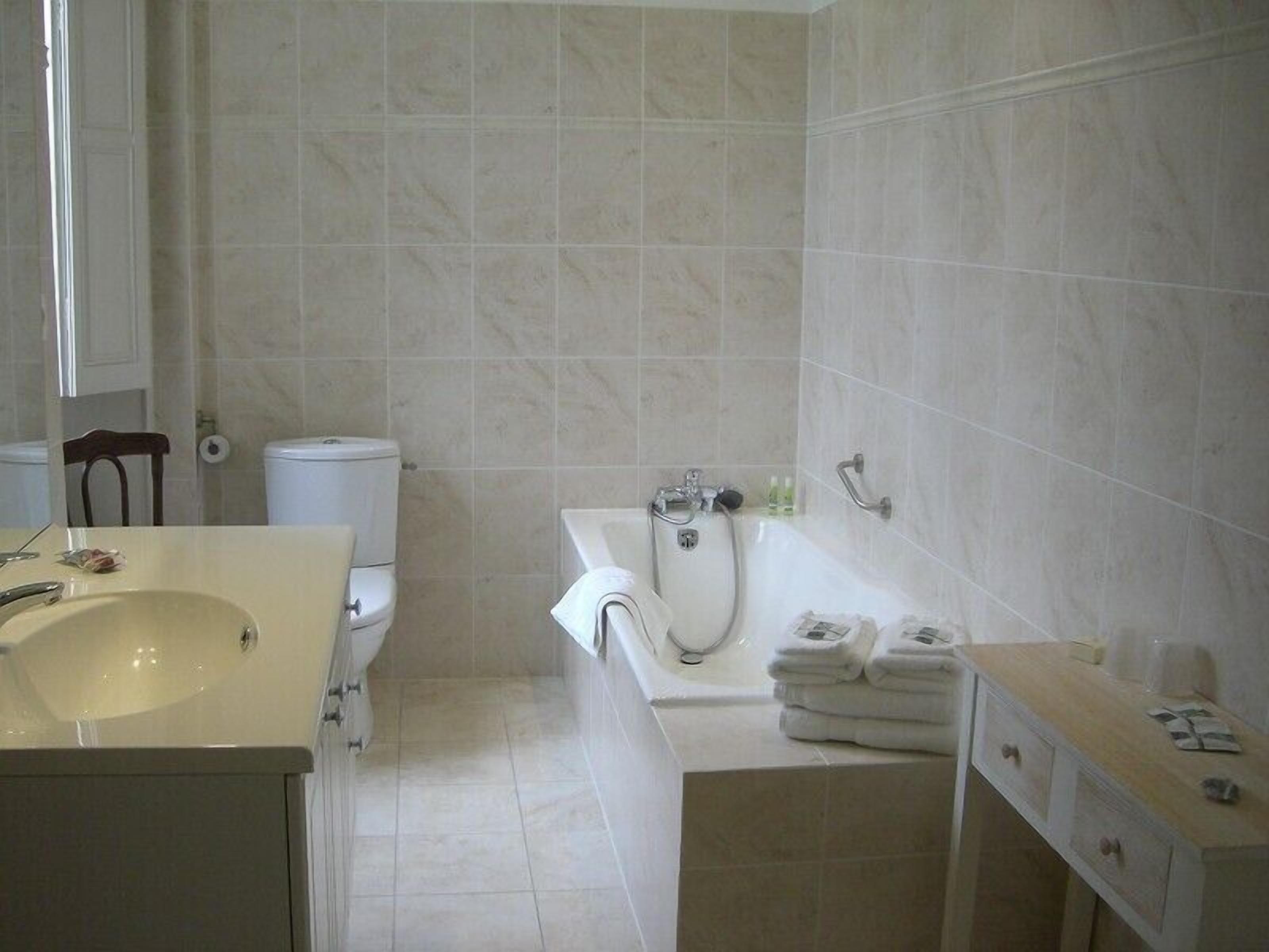 free toiletries, hair dryer, dressing gowns, slippers