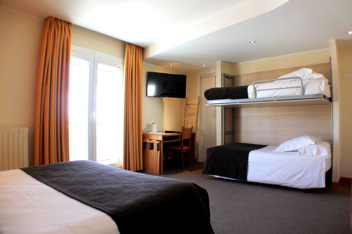 Quadruple Room Ski Slopes Lateral View | 1 bedroom, premium bedding, down comforters, in-room safe