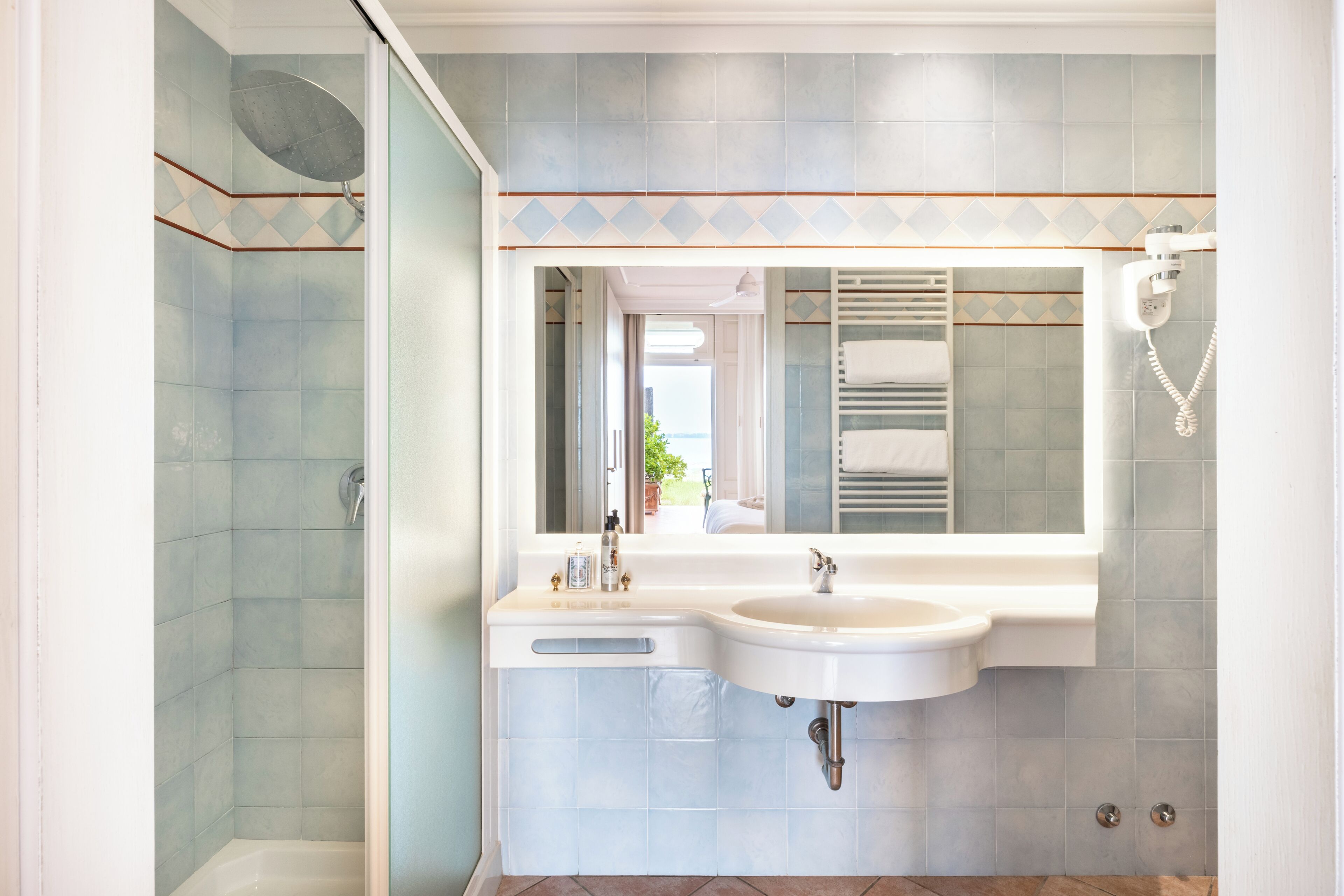 free toiletries, hair dryer, bathrobes, slippers