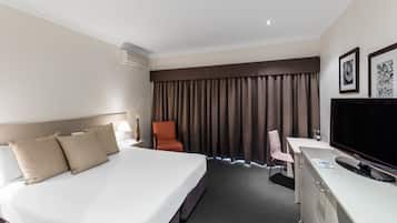 1 habitación, caja de seguridad en la habitación y cortinas blackout