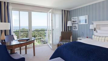 Quarto executivo | 2 quartos, roupas de cama premium, camas Select Comfort, frigobar