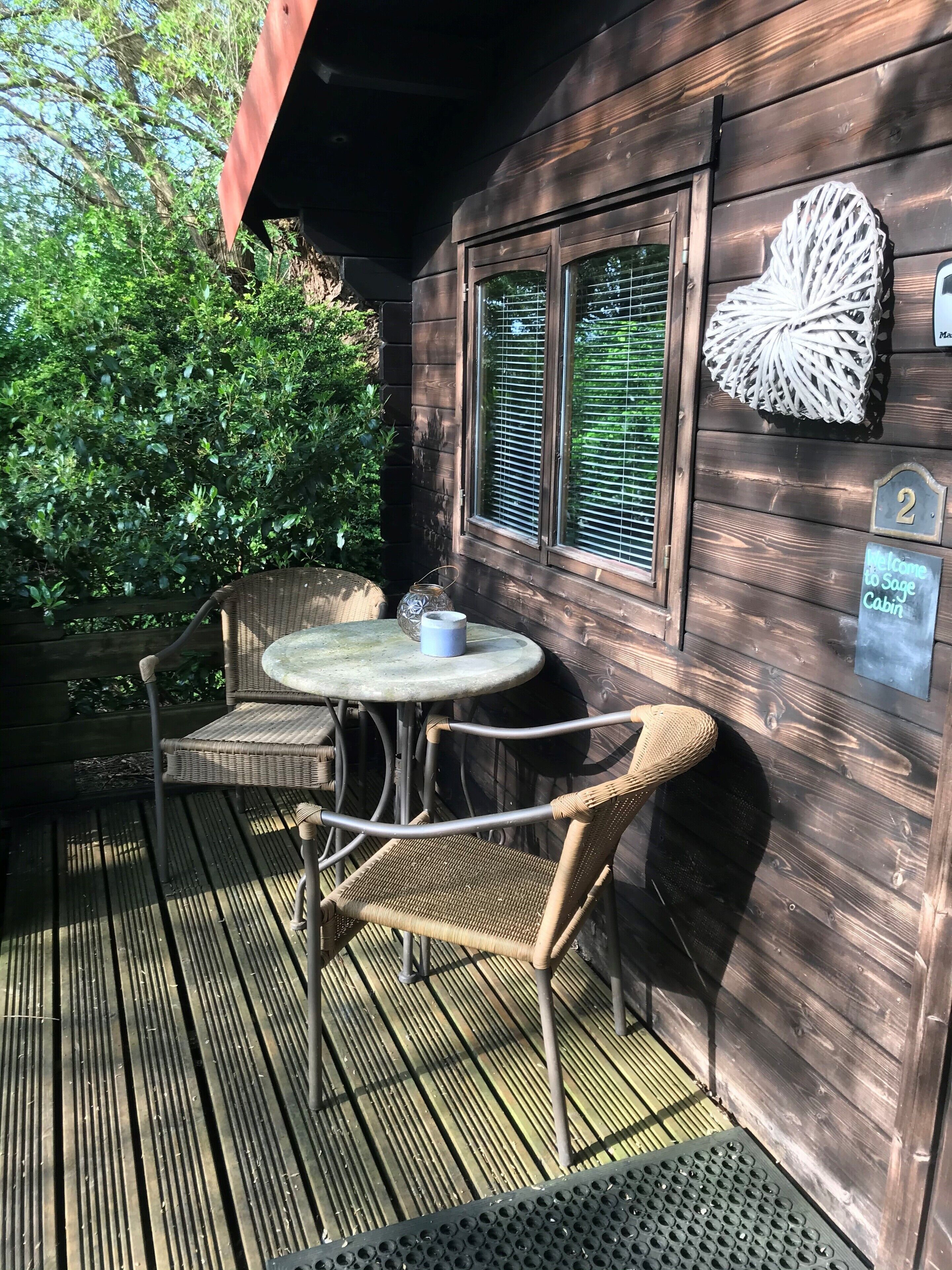 Chalet estándar, baño en la habitación | Vista del balcón