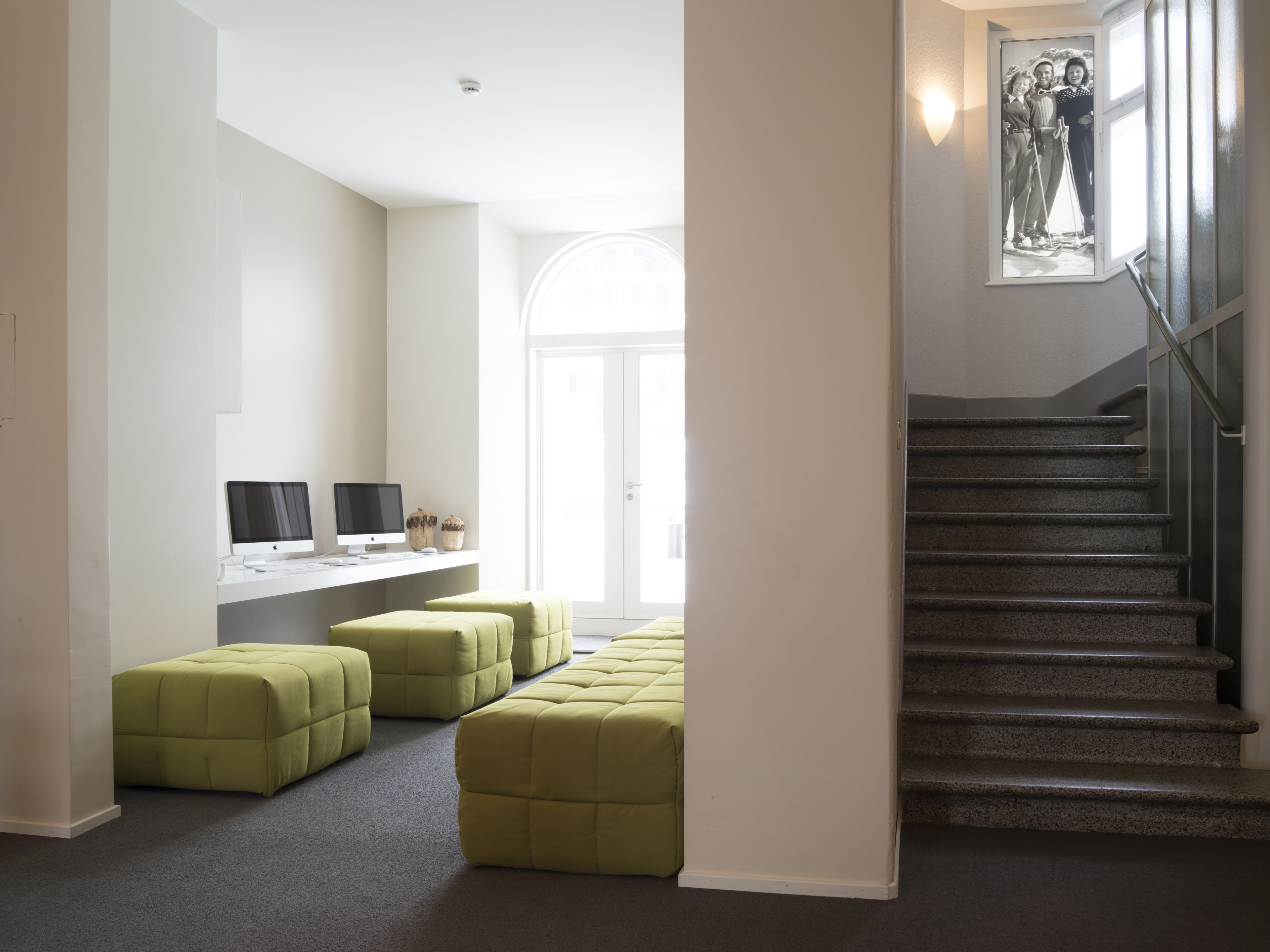 Sitteområde i lobbyen