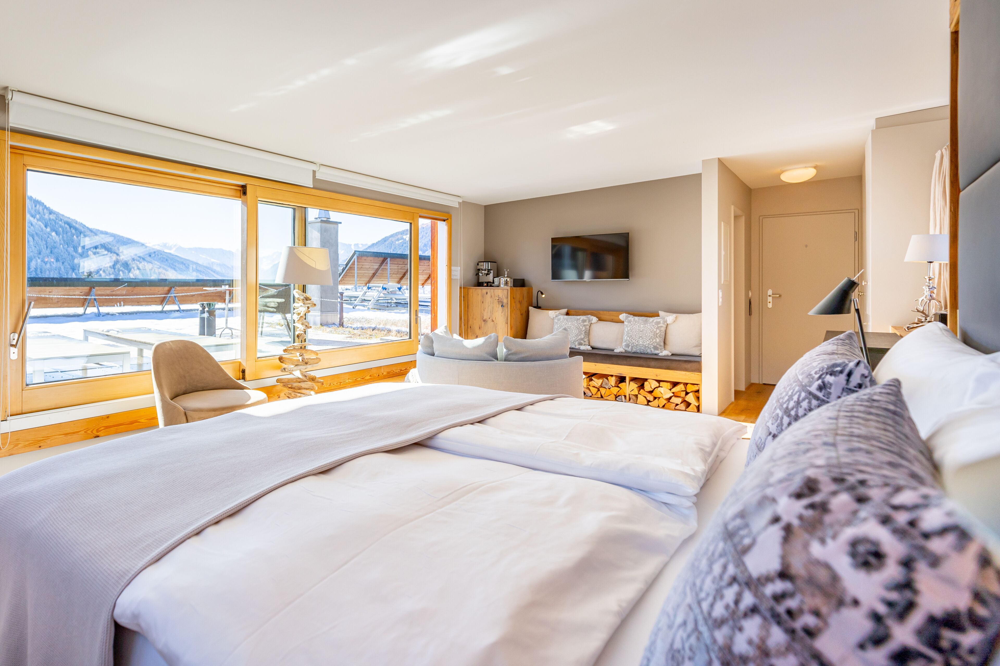 Suite – deluxe (Roof Top) | Sengetøy av topp kvalitet, dundyner og senger med overmadrass