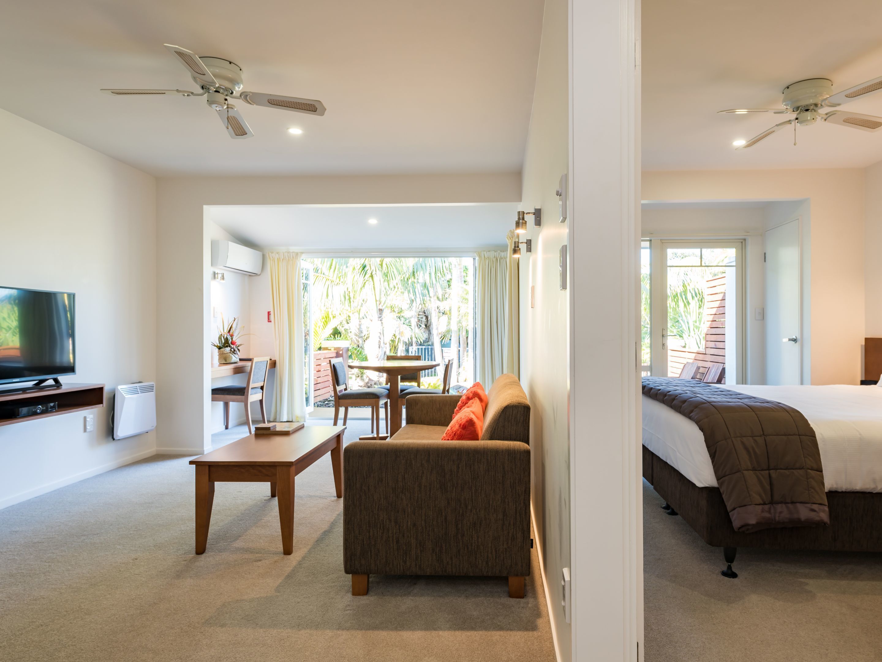 one bedroom superior poolside  | 1 bedroom, in-room safe, desk, iron/ironing board