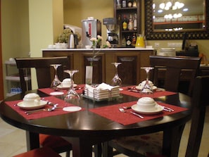 Daily buffet breakfast (EUR 8.8 per person)