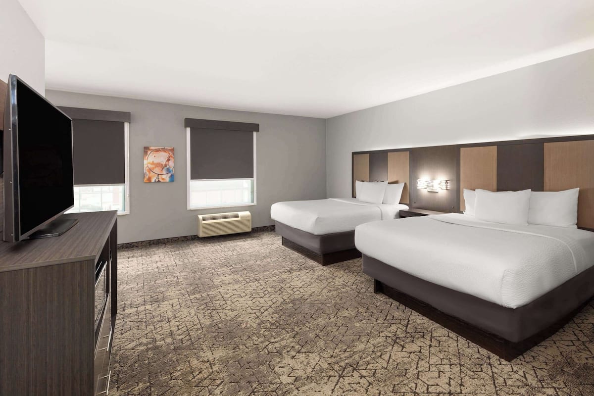 Room, 2 Double Beds, Non Smoking | Premium bedding, pillow-top beds, desk, blackout curtains