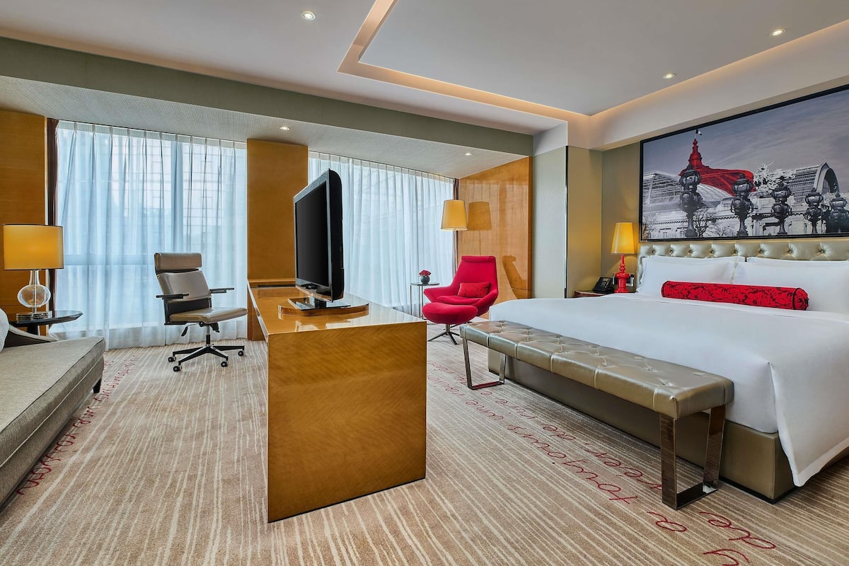1 habitación, ropa de cama de alta calidad, cubrecamas y minibar