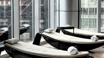 Indoor pool, open 6:00 AM to 10:00 PM, lifeguards on site