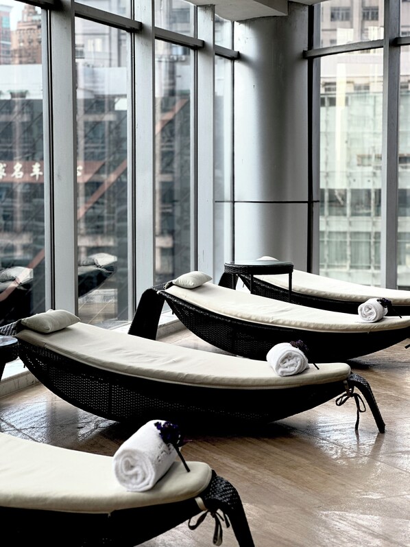 Indoor pool, open 6:00 AM to 10:00 PM, lifeguards on site