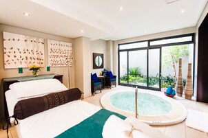 Espace de soins pour les couples, sauna, bain à remous, hammam