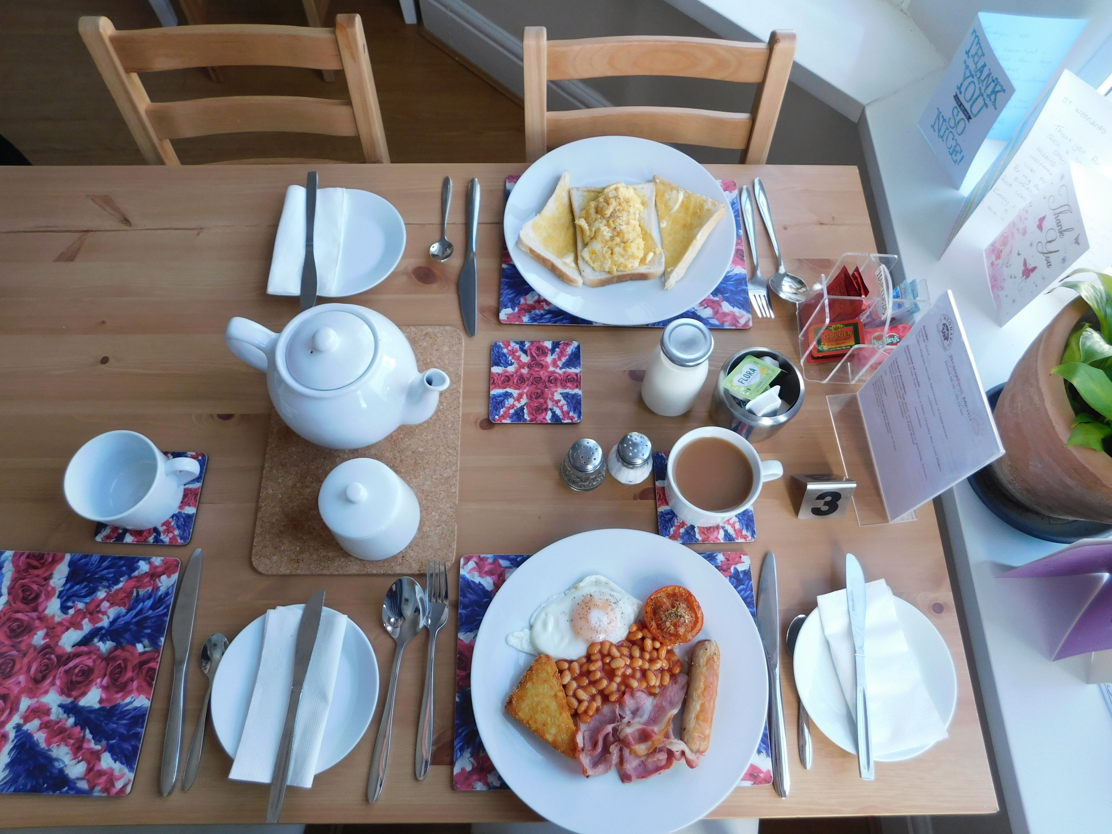 free daily english breakfast
