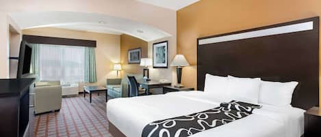 Pillow-top beds, desk, iron/ironing board, bed sheets