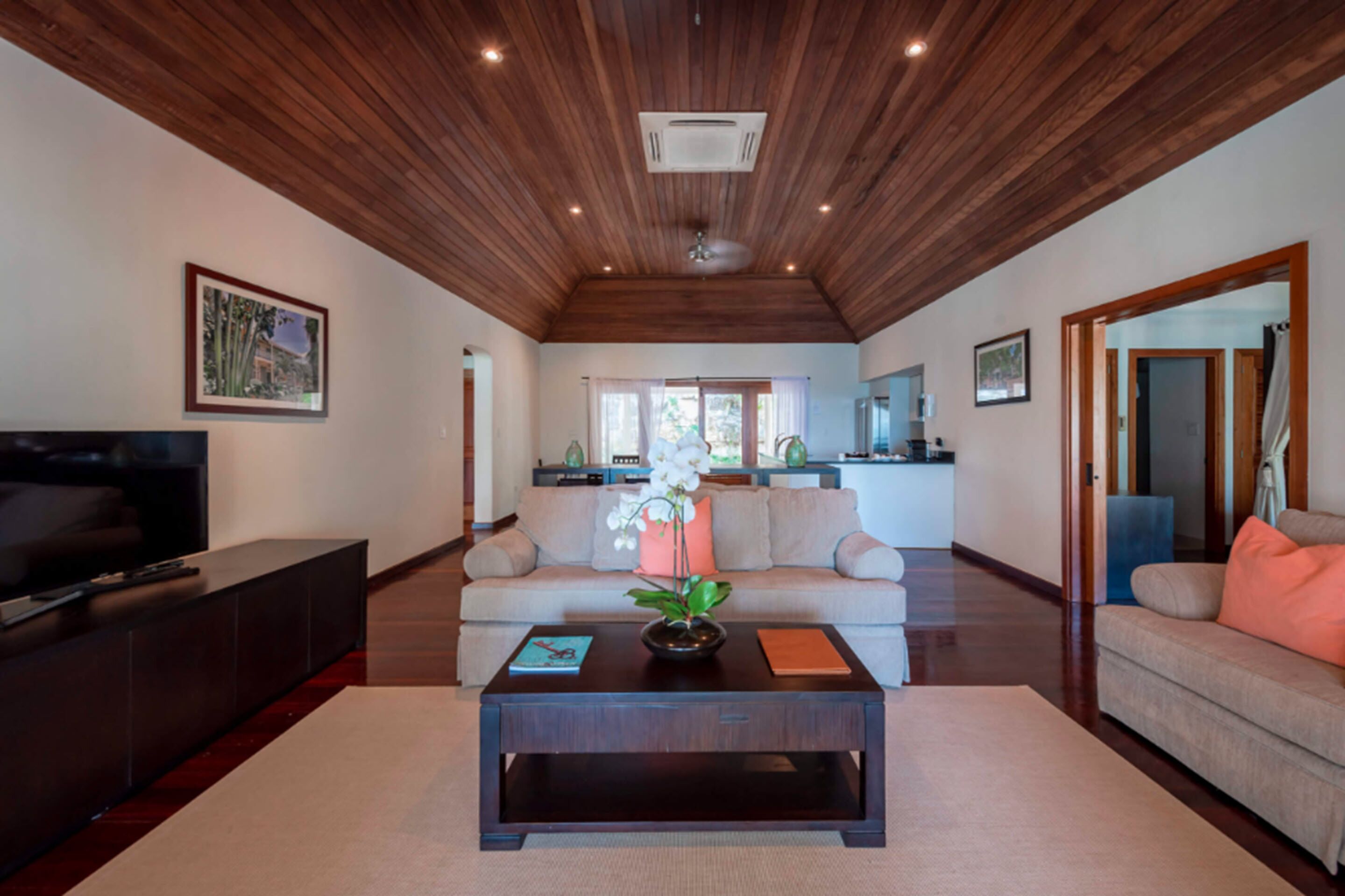 premium cottage, 2 bedrooms, beachfront (room only) | living area | smart tv