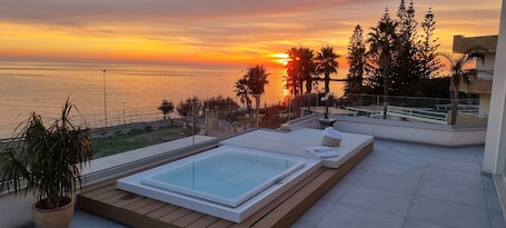 Suite, Private Pool, Sea View | Terrace/patio