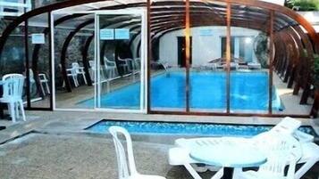 Indoor pool, outdoor pool