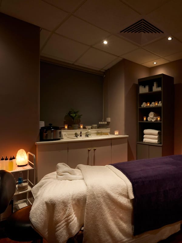 Sauna, body treatments, aromatherapy, facials, manicures and pedicures