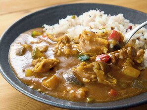 Daily buffet breakfast (JPY 990 per person)
