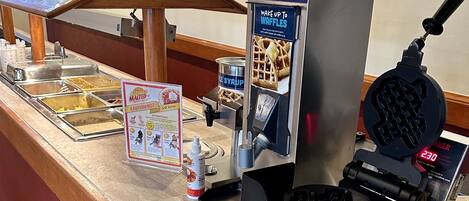 Free daily buffet breakfast