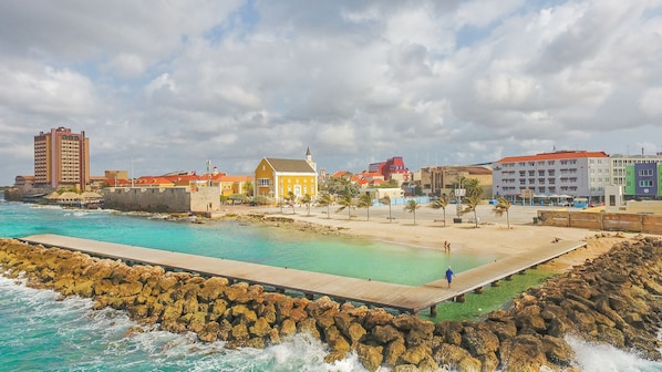 Beach nearby, white sand