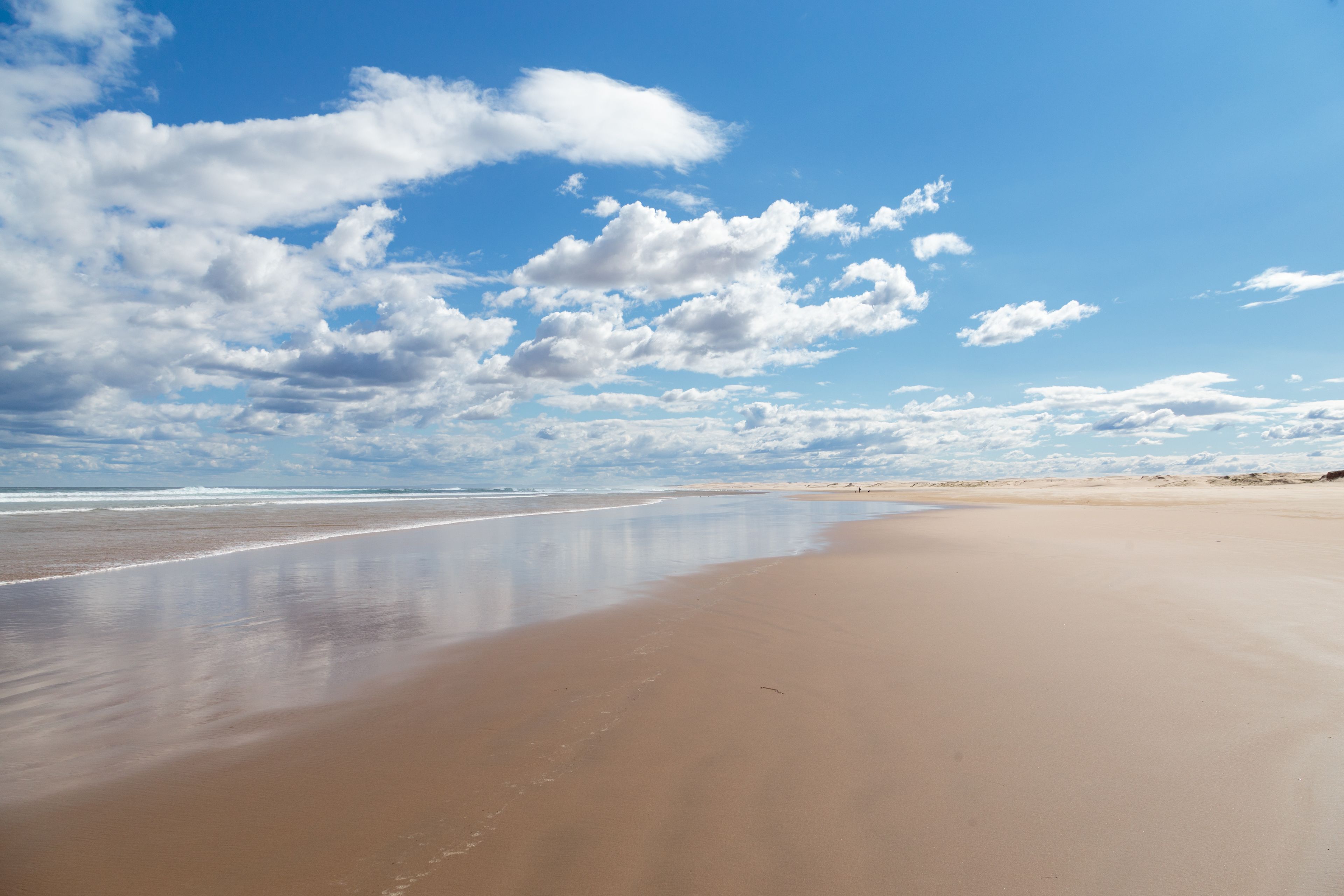 Vlak bij het strand