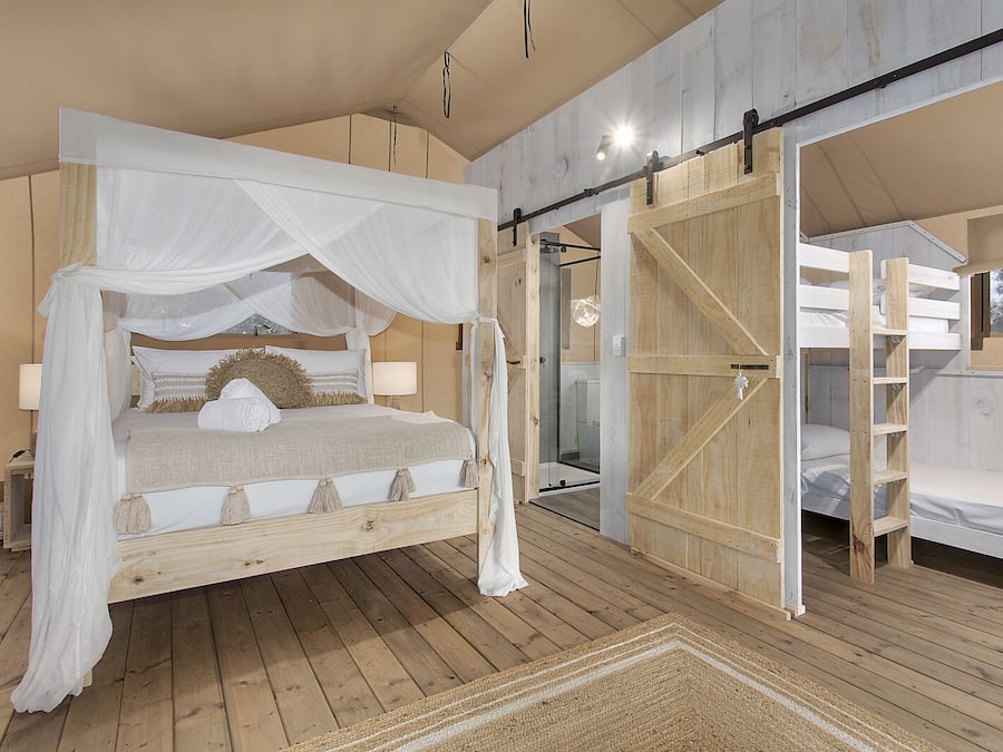 Oceanview Safari Luxury Tent | Living area | TV, DVD player