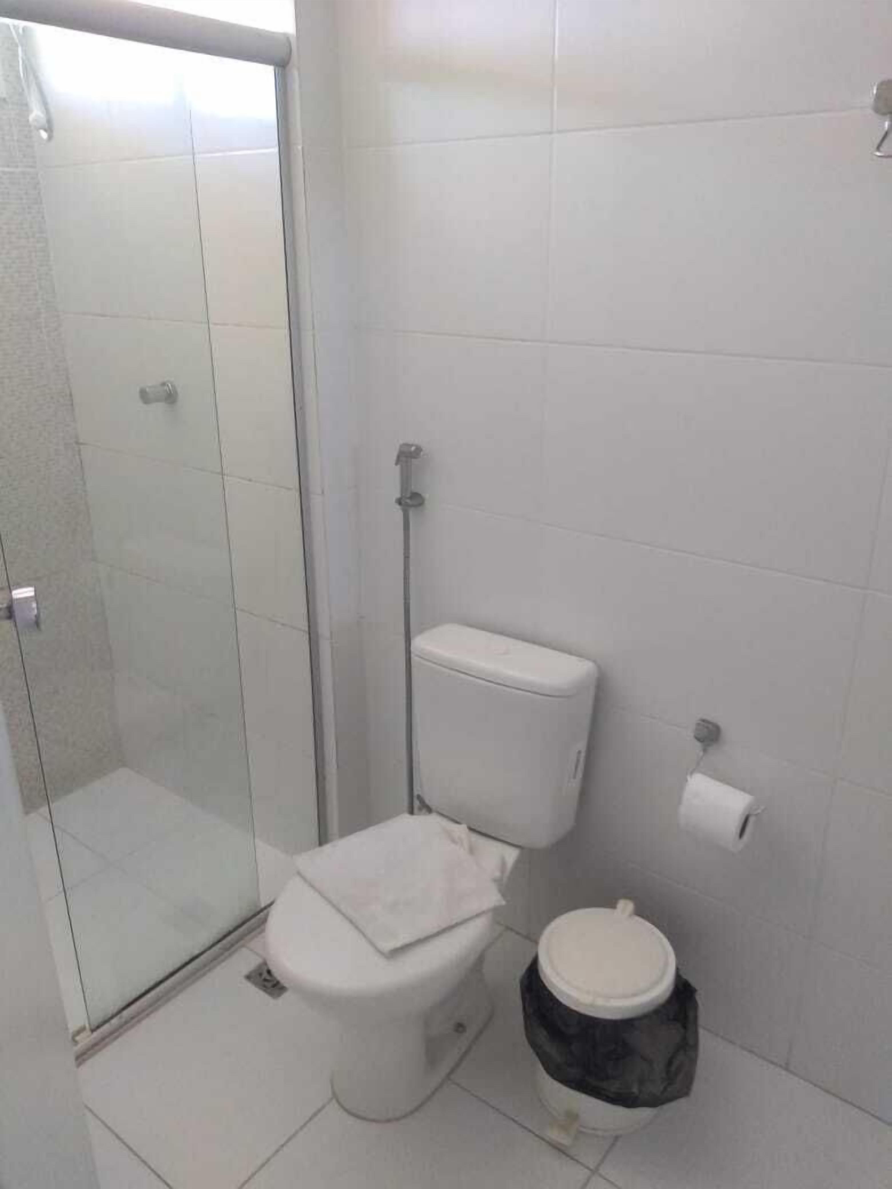 flat | bathroom | shower, hair dryer, towels, soap