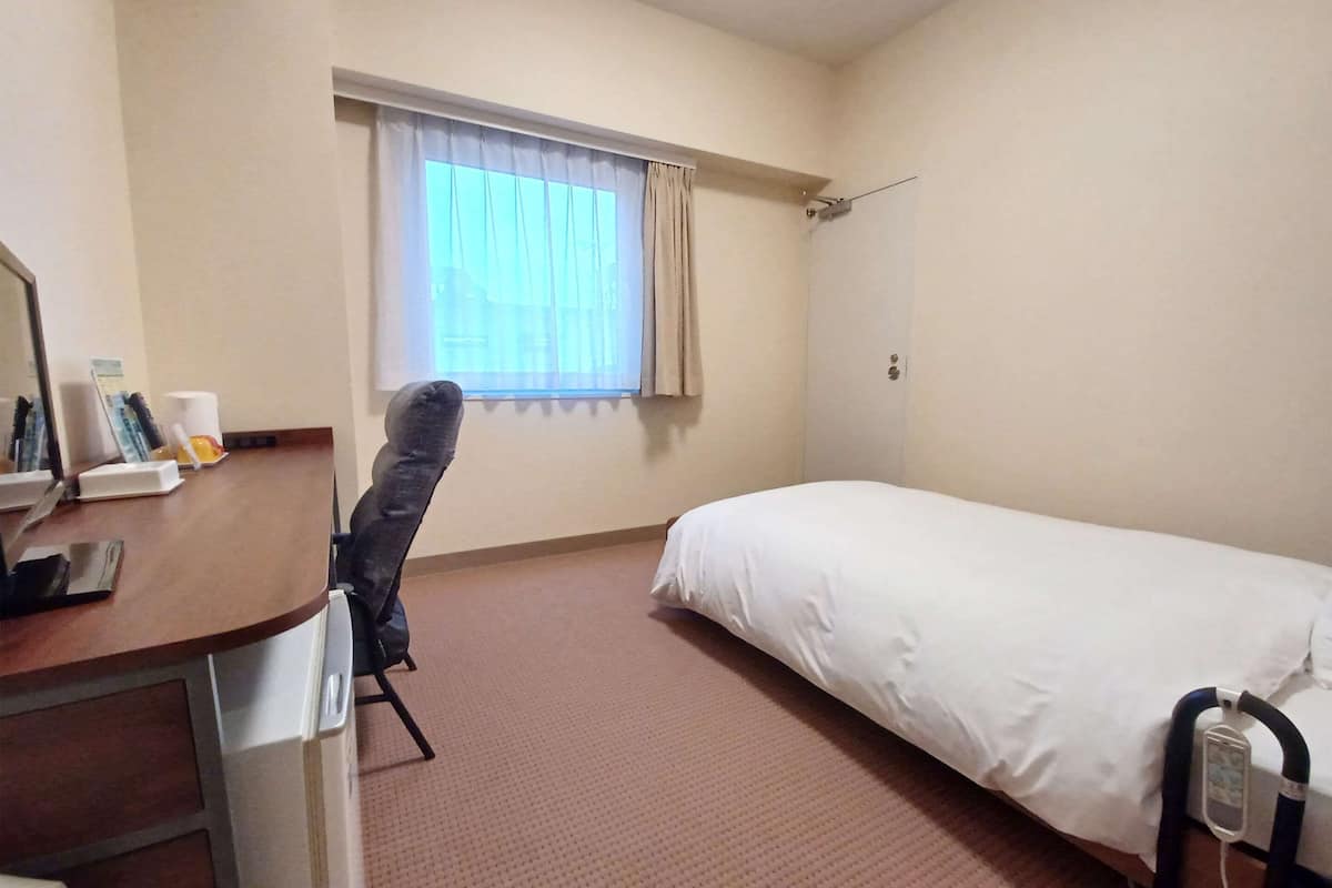 down duvets, desk, laptop workspace, blackout curtains