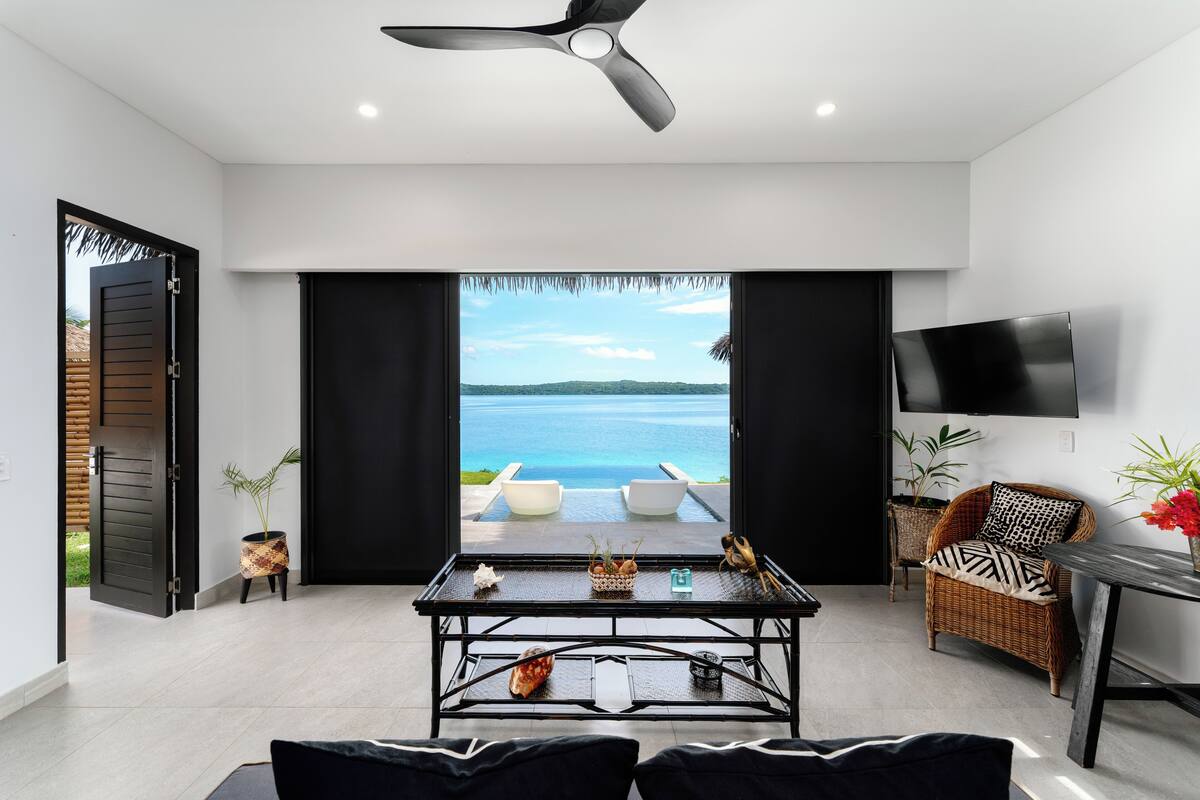 Premium Villa, Beachfront | 1 bedroom, Egyptian cotton sheets, premium bedding, in-room safe