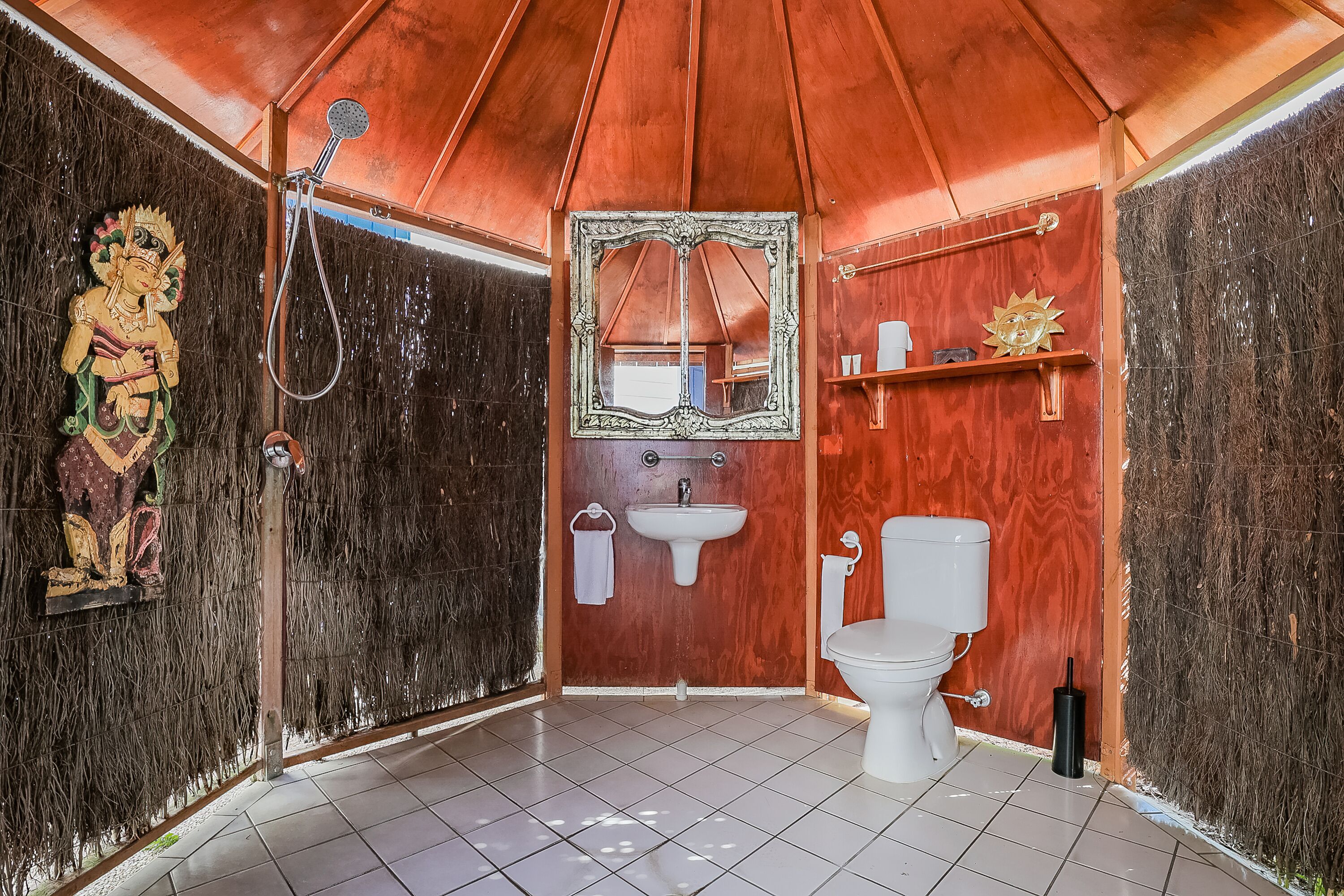 panoramic villa, 2 bedrooms, ocean view | bathroom | shower, free toiletries, hair dryer, towels