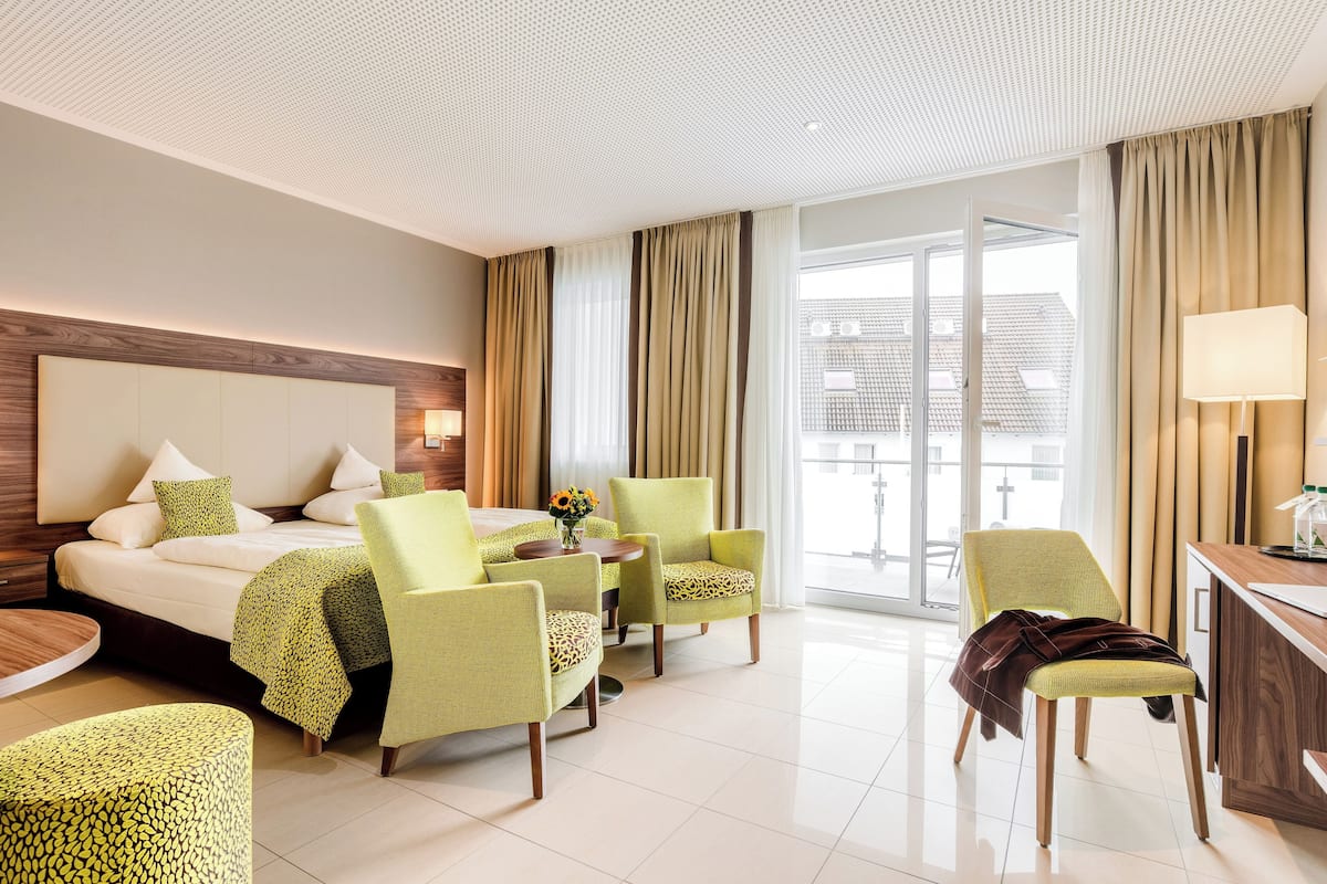 Deluxe tweepersoonskamer | 1 slaapkamer, luxe beddengoed, een kluis op de kamer