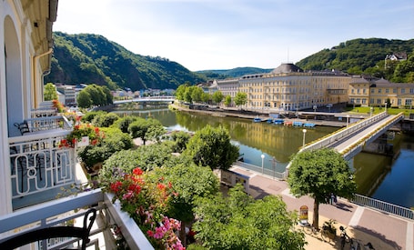Vista desde la propiedad. Häcker's Grand Hotel Bad Ems