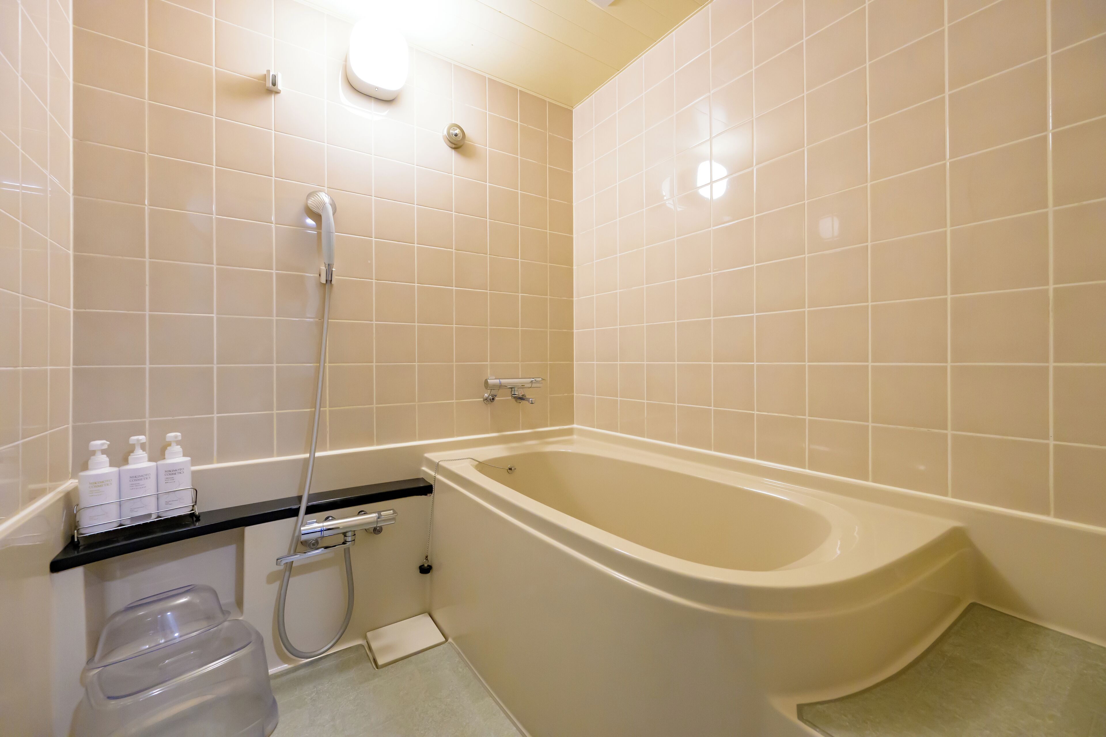 free toiletries, hair dryer, slippers, bidet