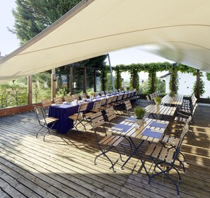 Terrace/patio - NaturKulturHotel Stumpf (Neunkirchen)