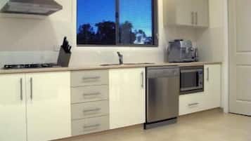 Fridge, microwave, coffee/tea maker