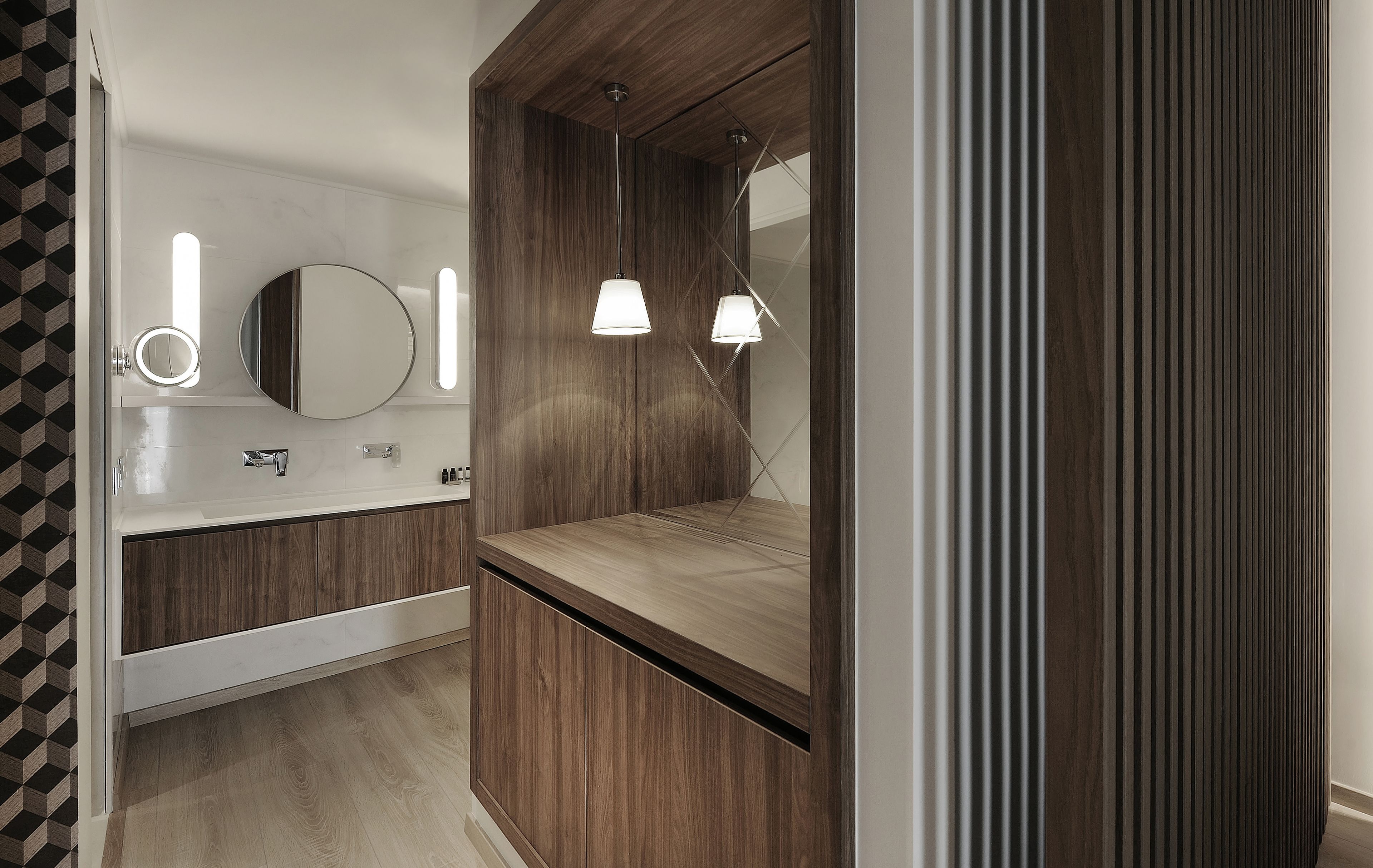 deluxe suite, 1 king bed with sofa bed | bathroom sink