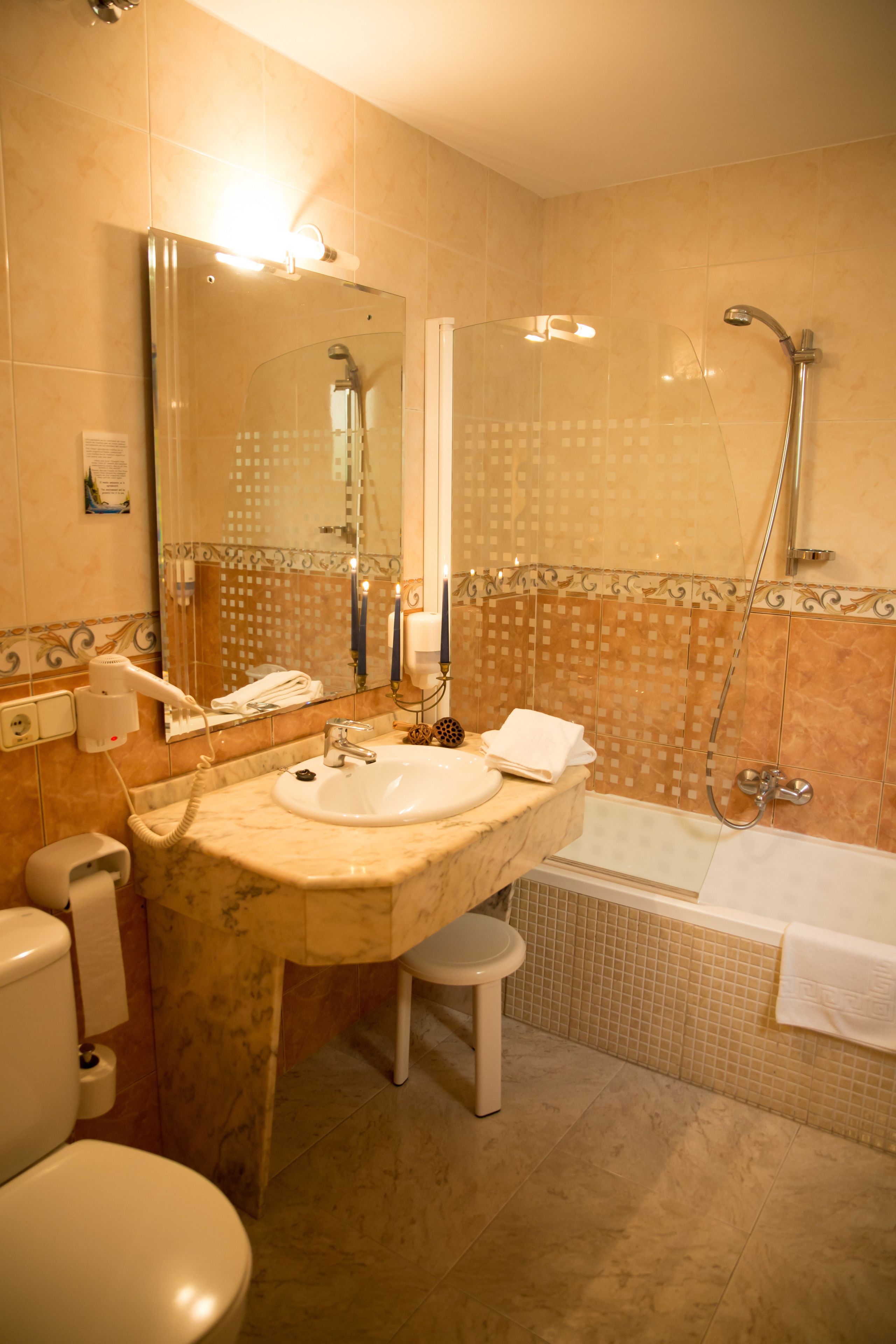 double room, balcony | bathroom | hair dryer, towels