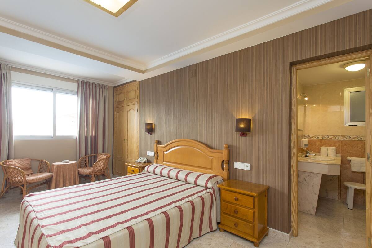 double room, courtyard view | view from room