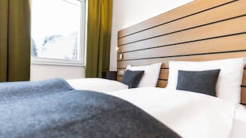 Superior-Doppelzimmer | Allergikerbettwaren, Zimmersafe, Verdunkelungsvorhänge