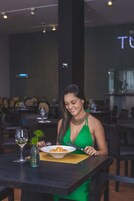 Breakfast, lunch, dinner served; Brazilian cuisine