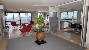 Presidential Suite, 1 King Bed, Sea View (165SQM Free WiFi ) | Living area | LCD TV