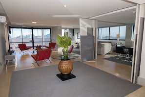 Presidential Suite, 1 King Bed, Sea View (165SQM Free WiFi ) | Living area | LCD TV