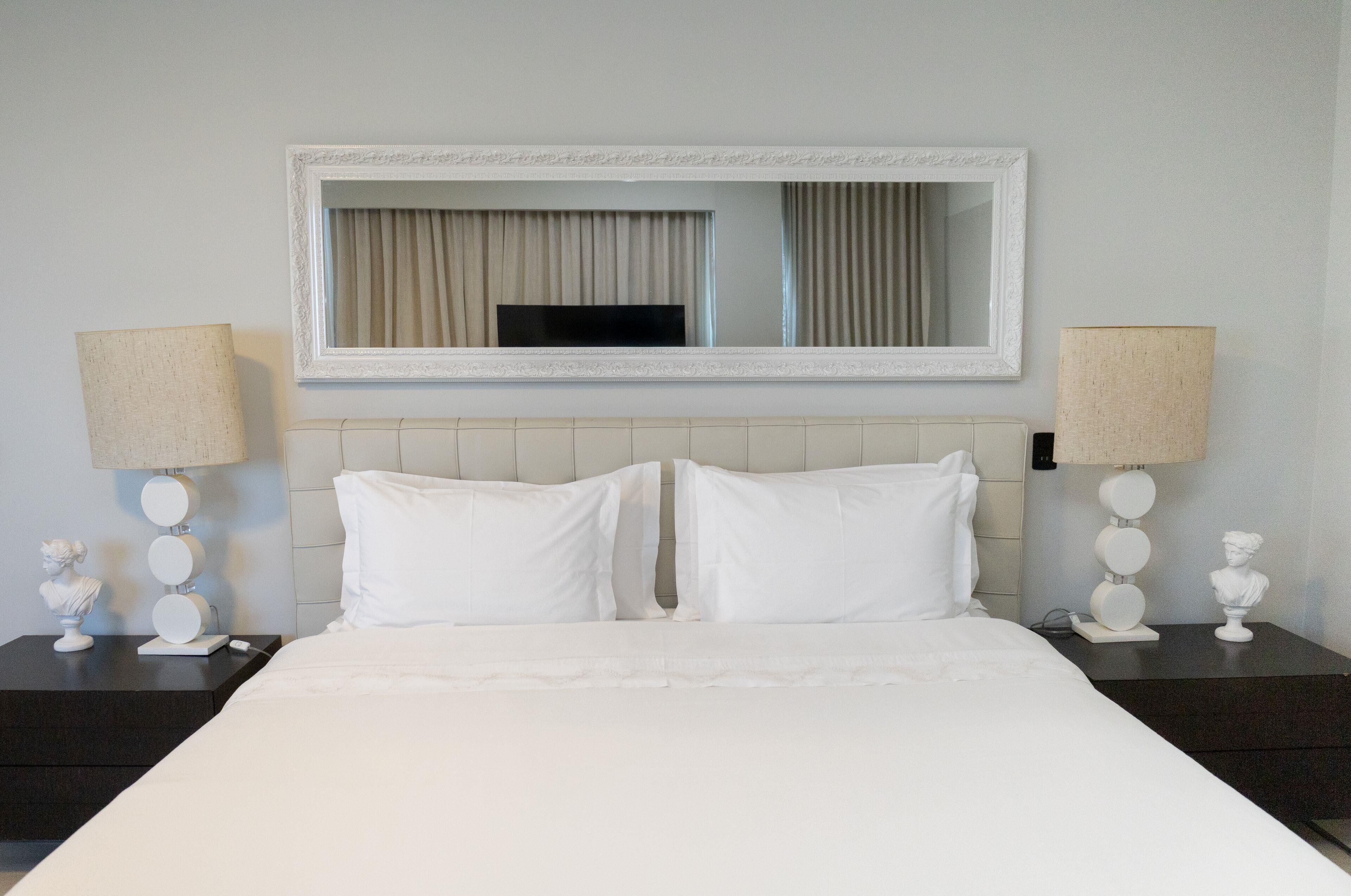 Suíte presidencial, 1 cama King, vista para o mar (165SQM Free WiFi ) | Roupas de cama premium, frigobar, cofres nos quartos, escrivaninha