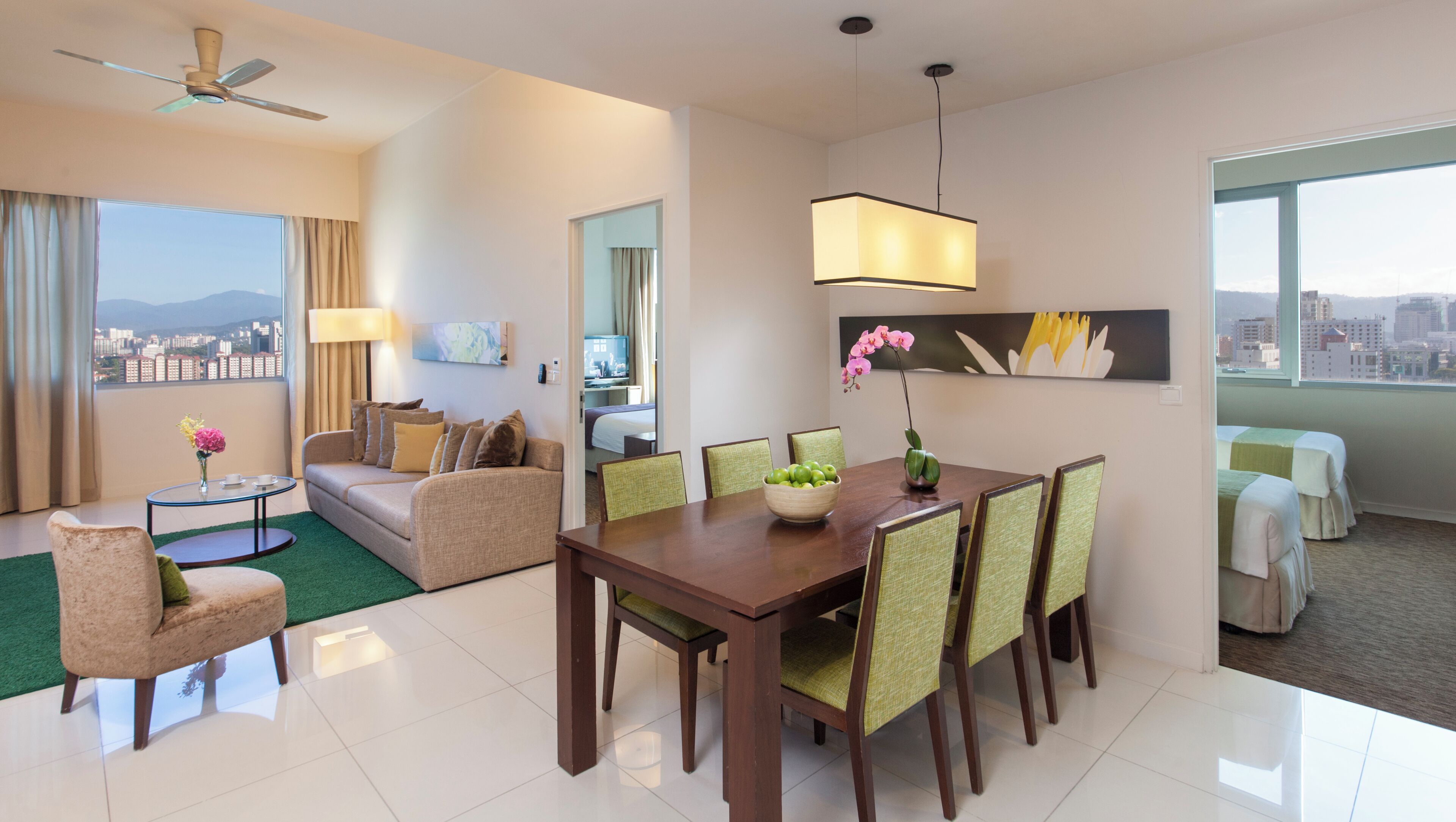 2 Bedroom Premier | Living area | LCD TV, DVD player, iPod dock