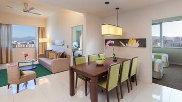 2 Bedroom Premier | Living area | LCD TV, DVD player, iPod dock