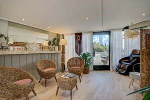 Salas para tratamentos a dois, sauna a vapor, banho turco/hammam