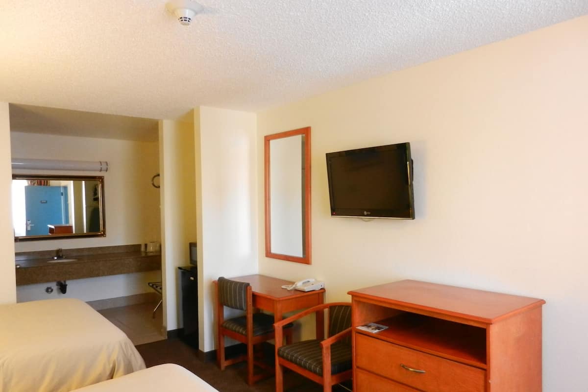 Desk, free WiFi, bed sheets